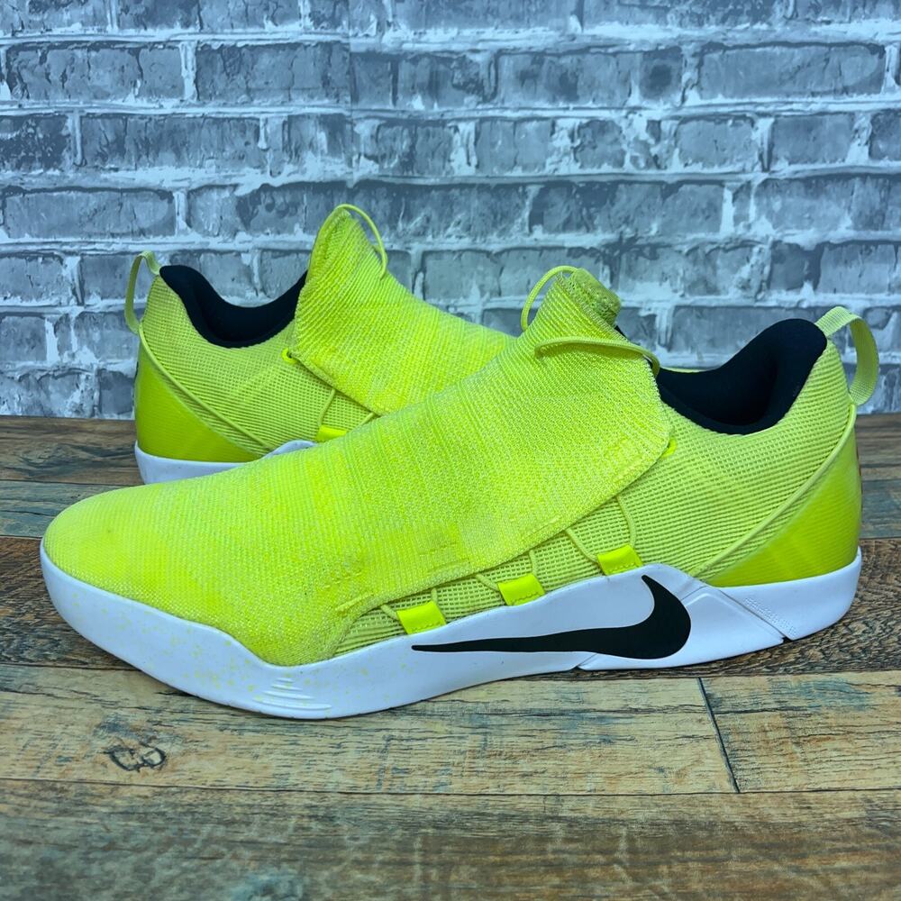 Nike Kobe A.D NXT Volt Black White Basketball Shoes S916832-710 Mens Size 17